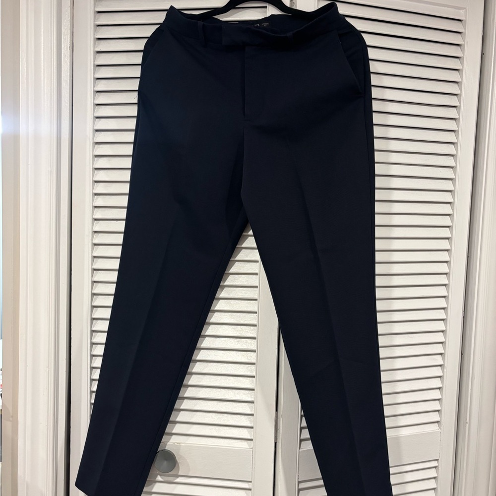 Mango Women’s Elegant Navy Blue Dress Trousers